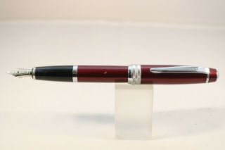 Cross Bailey Medium Fountain Pen,  Burgundy with Chrome Trim 2