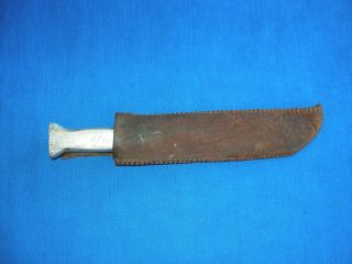 Orig Wwii Theater Made Fighting Knife W/aluminum Hande