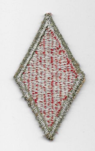 Ww2 Us Made 5th Infantry Division Patch - Od Border,  Whiteback - Us Army