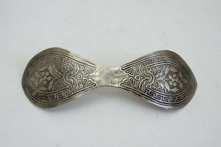 Fine Large Antique Peranakan Chinese Straits Silver Hairpin