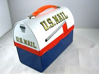 Vintage Aladdin Lunchbox U.  S Mail Zip Code Mr Zip W/ Thermos Please Read