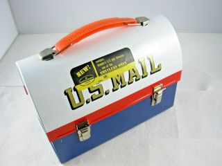 Vintage Aladdin Lunchbox U.  S Mail Zip Code Mr Zip w/ Thermos PLEASE READ 2