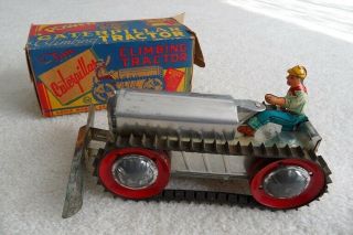 Wind - Up Marx Tin Toy Power Snap Caterpillar Climbing Tractor – Look
