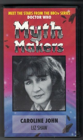 Myth Makers Vol.  30 - Caroline John - Very Rare Doctor Who Related Bio - Oop 1994 Vhs