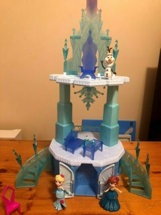 Disney Frozen Little Kingdom Elsa ' s Magical Rising Castle Plus Sven and Sled 2