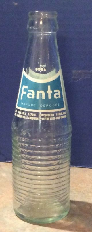 Vintage Fanta Beverage Soda Pop Empty Bottle By Coca - Cola - Saudi Arabia