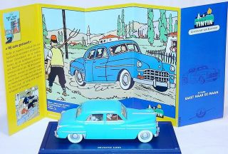 Tintin Hergé 1:43 Dodge Coronet Sedan 1949 Atlas Comic Book Model Car 030 Mib