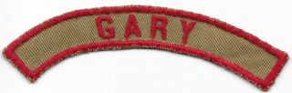 Gary Krs Khaki And Red Community Strip Vintage Boy Scouts Of America Bsa