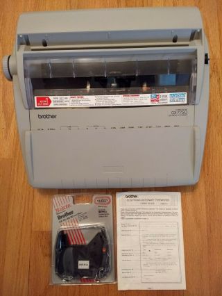 Brother Gx - 7750 Correctronic Electronic Typewriter W/ Extra Ink Ribbon