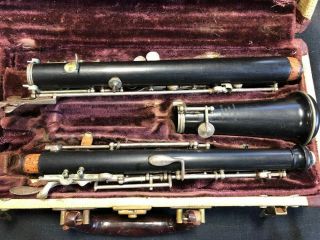 Vintage V.  Kohlert Sons Wood Oboe with Case 3