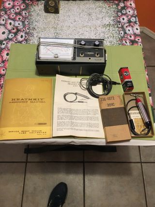 Heathkit Im - 13 Vintage Vtvm Vacuum Tube Volt Meter Test Equipment W/probe 309c