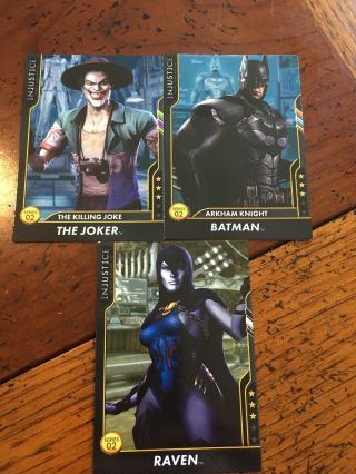 Raven,  Batman Arkham Knight The Killing Joke Joker Injustice Game Cards Arcade