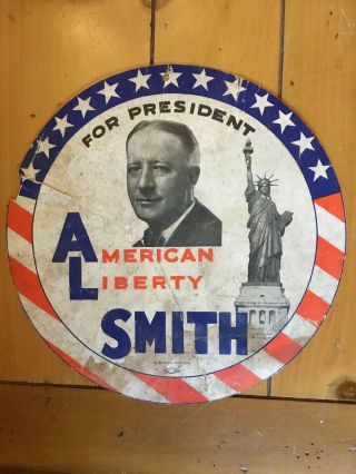 Vintage Ny Governor Al Smith Democrat For President Campaign Ad 1928