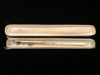19th Century Mabie Todd & Co York 313 14kt Gold Mother Of Pearl Dip Pen
