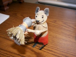 Schuco Dancing Mouse Vintage Tin Wind Up Toy C 1960 