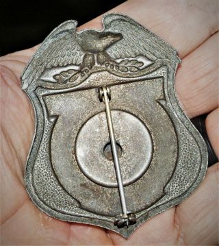 Vintage Police Badge for the ANDERSON,  IN Civilian Auxiliary Police movie prop 2