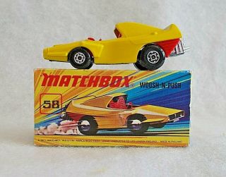 Vintage Matchbox Superfast 58 Woosh - N - Push - Model Is - Box Is Very Good