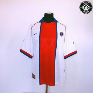 Psg Paris St - Germain Vintage Nike Away Football Shirt 1996/97 (xl) Rai Era