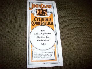 1929 John Deere No.  5 Cylinder Corn Sheller Advertising Brochure