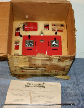 Vintage Ek - Logictrol Pro Ex 2t7 Radio Control Transmitter & Accessories