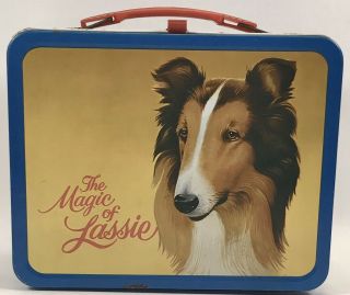 Vintage The Magic Of Lassie 1978 Metal Lunchbox & Thermos King - Seeley Thermos Co