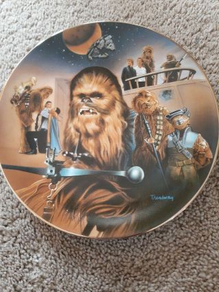 Star Wars Collector Plate " Chewbacca ",  Hamilton,  Todd Treadway 1999 1026a