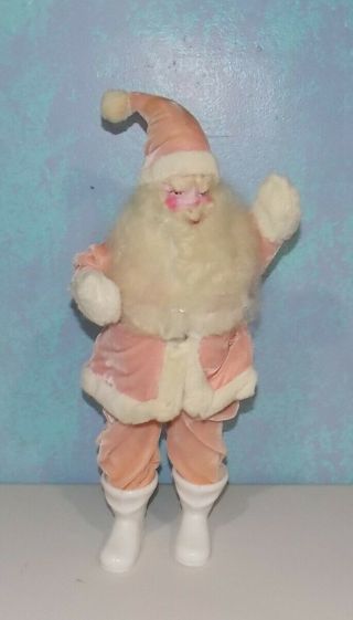 Vintage Harold Gale Pink Santa Claus Christmas Doll Figure 14 "