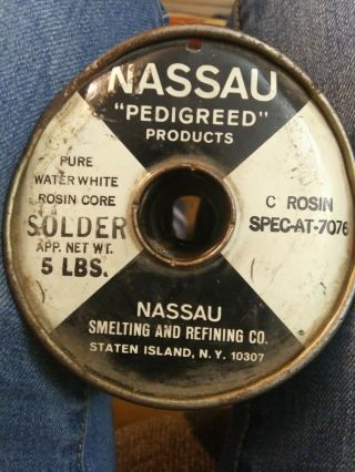 Vintage Nassau Pure Water White C Rosin Spec - At - 7076