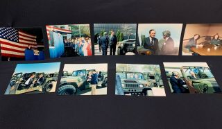 Nine 8 X 10 Color Photos Of George Bush 