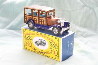 Matchbox Yesteryear Y21 - 1 Ford Model A Woody Wagon (1930) - Code 3 (d18)