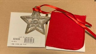 Lunt Sterling Star Ornament 1996 W/ Box