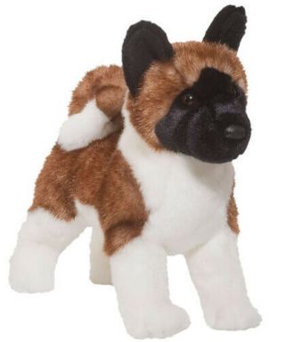 Douglas Cuddle Toy Stuffed Soft Plush Animal Akita Japanese Dog Puppy 16 "