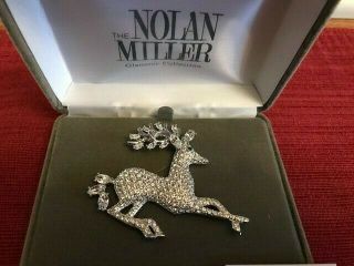Sparkly Nolan Miller Reindeer With Tag Just In Time For Holidays
