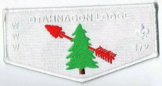 Boy Scout Oa 172 Otahnagon Lodge White Flap