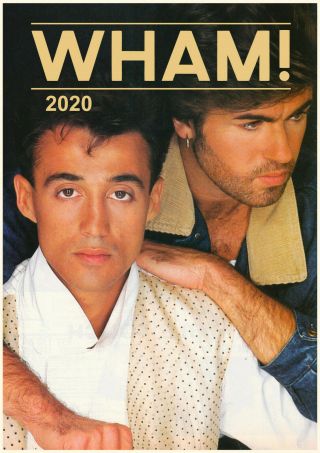 2020 Wall Calendar [12 Pages A4] Wham George Michael Music Poster Photo M1291