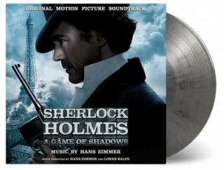 Sherlock Holmes A Game Of Shadows (hans Zimmer) Silver Black Vinyl Lp Movatm207