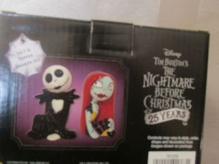 Nightmare Before Christmas Jack And Sally 25th Ann.  Salt And Pepper Shakers
