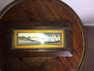 Very Old Antique Vintage Japanese Painting In Frame