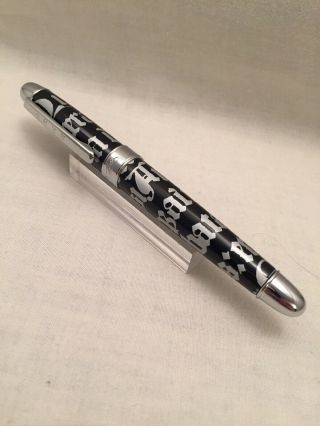 Acme Studio Gothic Script Silver Roller Ball Pen Designed By Rod Dyer Prd36r