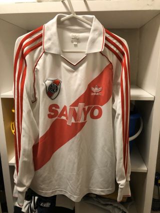 Adidas Originals 1994 1995 96 Vintage River Plate Longsleeve Football Shirt - M