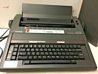 Vintage Brother Electronic Typewriter AX - 22.  and looks great with covers 2