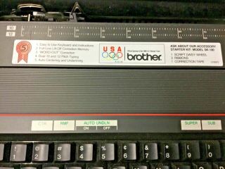 Vintage Brother Electronic Typewriter AX - 22.  and looks great with covers 3