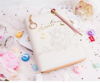 Hot Anime Sailor Moon Princess Serenity A6 Notebook Diary Planner Schedule Book
