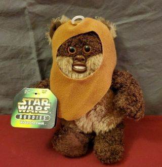 1997 Star Wars Buddies " Wicket The Ewok " Stuffed Doll Vintage With Tag