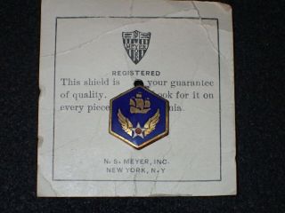 Wwii Us Army Air Forces 6th Usaaf Crest Di Dui Unissued Ns Meyer Ny Vf,