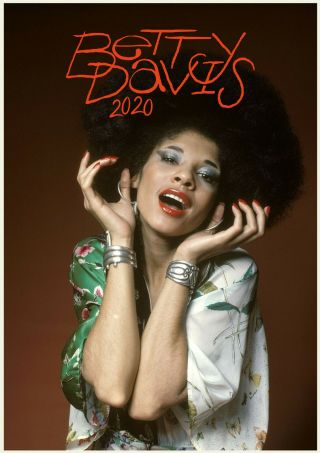 2020 Wall Calendar [12 Pages A4] Betty Davis Vintage Music Poster Photo M1490