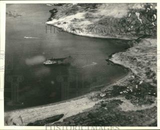 1943 Press Photo Aerial View Of Attu,  Alaska Before Japanese Invasion