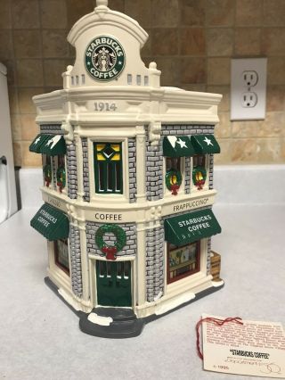 Department 56 Snow Village Starbucks Coffee Shop 54859 Box Retired
