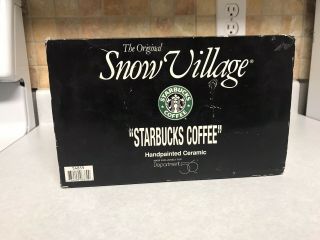 Department 56 Snow Village STARBUCKS COFFEE SHOP 54859 Box Retired 2