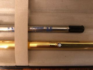 MONT BLANC gold ballpoint pen with hard case.  Made in Germany. 3